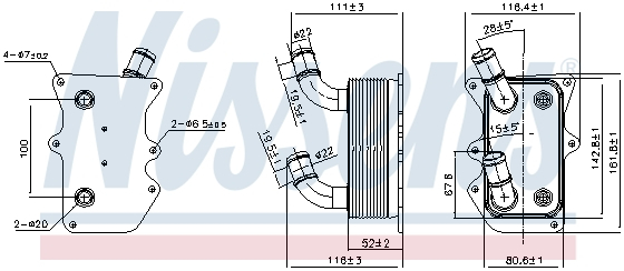 Termoflot radiator ulei hyundai grand santa fa , ix35, santa fa ii, santa fa iii, santa fa iv, tucson; kia carnival iii, sorento ii, sorento iii, sportage 2.0d 2.0dh 2.2d dupa 2006
