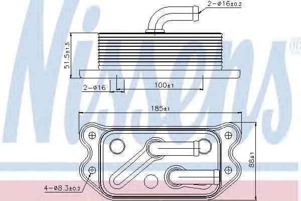 Termoflot radiator ulei VOLVO S80 I (TS, XY) NISSENS 90716 [1]