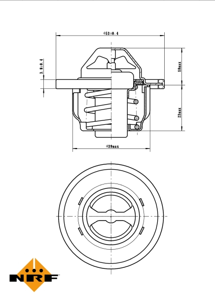 Termostat sistem racire (75°C) potrivit RENAULT CLIO III 2.0 02.06-12.14 [5]