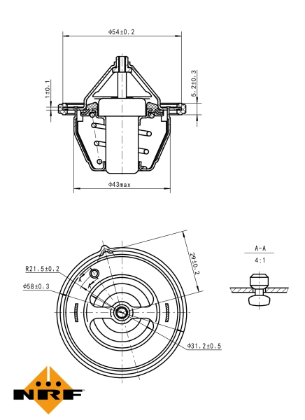 Termostat sistem racire (90°C) potrivit CITROEN JUMPY; HYUNDAI ACCENT IV, ELANTRA V, ELANTRA VI, I20 ACTIVE, I20 I, I20 II, I30, I40 I, I40 I CW, IX20, IX35, TUCSON 1.1D-2.0D 12.06- [1]