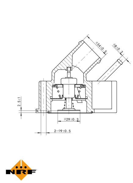 Termostat sistem racire (92°C, in carcasa) potrivit OPEL ASTRA F, ASTRA F CLASSIC, ASTRA G, ASTRA H, ASTRA H GTC, CALIBRA A, CORSA B, OMEGA B, SINTRA, SPEEDSTER, TIGRA 1.4-3.2 02.89-12.10 [5]