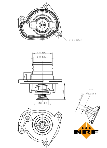 Termostat sistem racire (92°C) potrivit OPEL AGILA; SUZUKI WAGON R, WAGON R+ 1.0/1.2 09.00-10.12 [5]