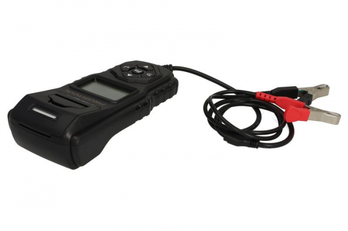 Tester de baterie de conductanță, 12V, 100-2000 EN, tip baterie testată: AGM, WET, obișnuit, norme de măsurare: DIN; RO; IEC; SAE; imprimantă, test sistem de încărcare, test starter [2]