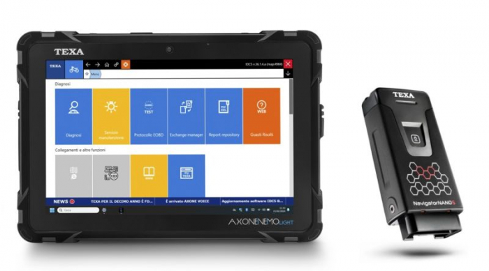 Tester diagnoza AXONE NEMO LIGHT; Interfata NAVIGATOR NANO S CAR pentru PC + display, software: IDC5m PLUS [1]