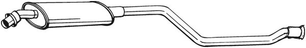 Toba esapament mijloc CITROEN XSARA, ZX; PEUGEOT 306 1.1-1.8 intre 1991-2005 [2]