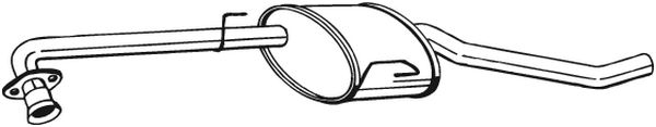 Toba esapament mijloc OPEL OMEGA B 2.5-3.2 intre 1994-2003 [2]