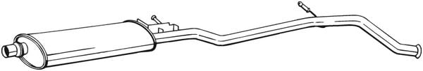 Toba esapament mijloc PEUGEOT 406 2.0 intre 1999-2000 [2]