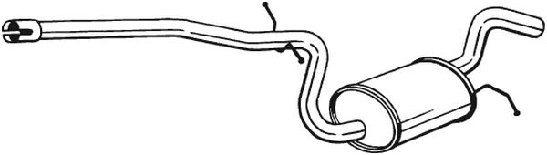 Toba esapament mijloc SKODA OCTAVIA II; VW GOLF V, JETTA III 1.6/1.6ALK/1.6LPG intre 2004-2013 [1]