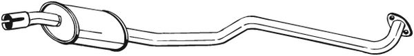 Toba esapament mijloc TOYOTA COROLLA 1.3 intre 1995-1997 [2]