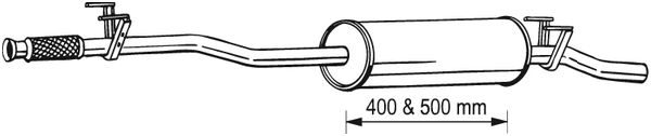 Toba esapament mijloc VW CRAFTER 30-35, CRAFTER 30-50 2.5D intre 2006-2013 [2]