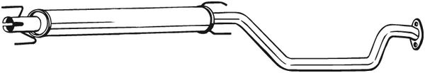 Toba esapamet intermediara potrivit OPEL ZAFIRA A 2.0D/2.2D 09.00-06.05 [1]
