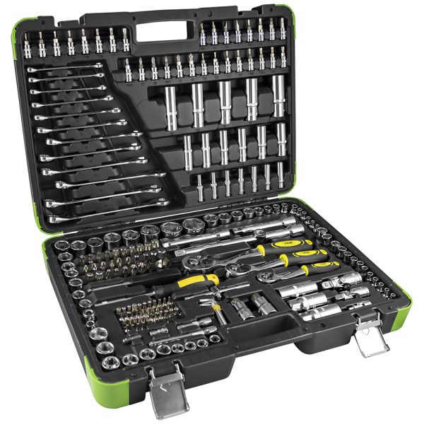 Trusă tubulare hexagonale cromate 216 piese [2]