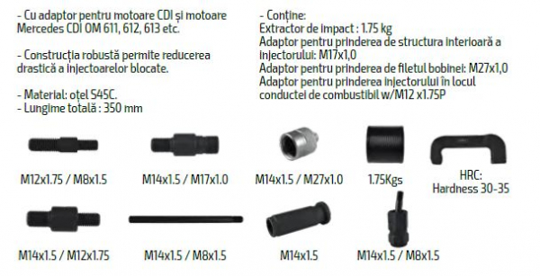 Trusă extracție injectoare motoare CDI [2]