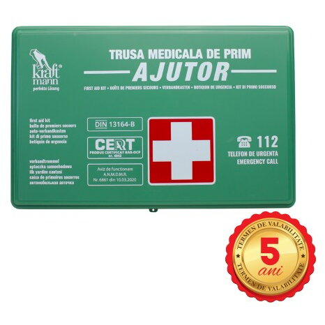 Trusă medicală auto de prim ajutor Kraftmann [2]
