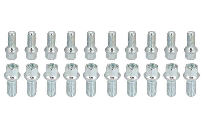 Trusa montaj janta aliaj (BOLT-KIT; B SPHERICAL M14x1,5x27 R13 K17 LS17D27F; 1 kit / 4 roti - B/N cantitate 20) [1]