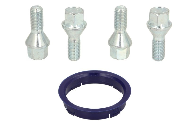 Trusa montaj janta aliaj (FZ06 63.3-58.1; B B14 60° con M12x1,25 L28; 1 kit / 1 roata - 4 orificii) [1]