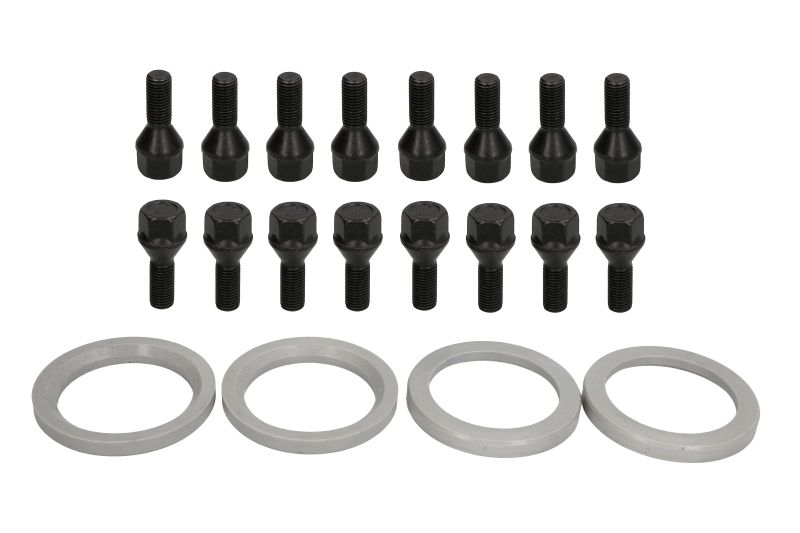 Trusa montaj janta aliaj (M 72x54,1; negru B M12x1,5x27 K19; 1 kit / 4 roti - B/N cantitate 16) [1]