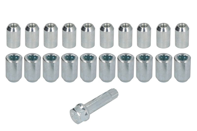 Trusa montaj janta aliaj (NUT-KIT; N STAR 1/2 UNF + STAR TOOL K19; 1 kit / 4 roti - B/N cantitate 20) [1]
