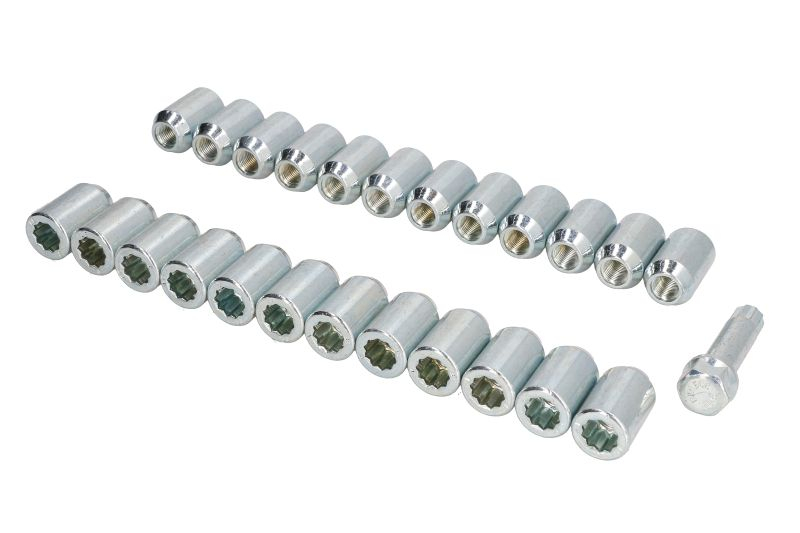 Trusa montaj janta aliaj (NUT-KIT; N STAR M12x1,25 + STAR TOOL K19; 1 kit / 4 roti - B/N cantitate 24) [1]