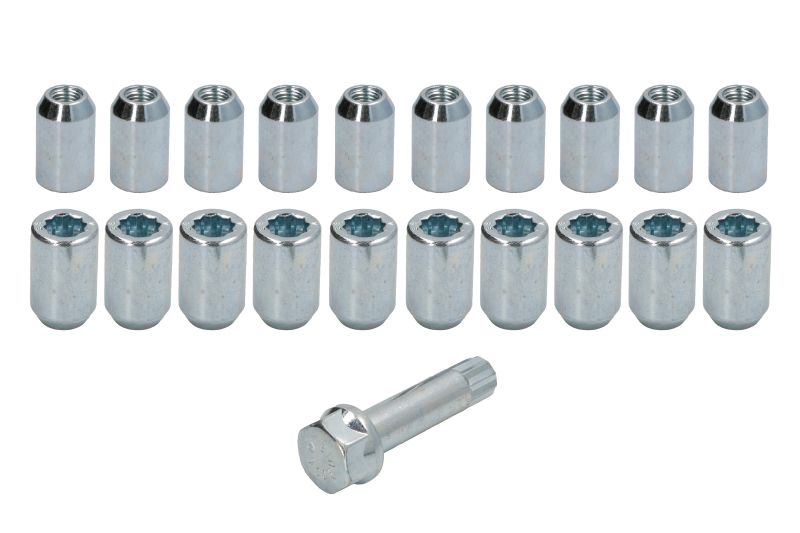Trusa montaj janta aliaj (NUT-KIT; N STAR M12X1,5 + STAR TOOL K21; 1 kit / 4 roti - B/N cantitate 16) [1]