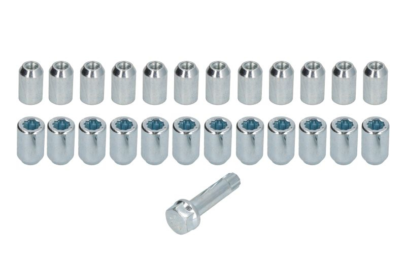 Trusa montaj janta aliaj (NUT-KIT; N STAR M12X1,5 + STAR TOOL K21; 1 kit / 4 roti - B/N cantitate 24) [1]