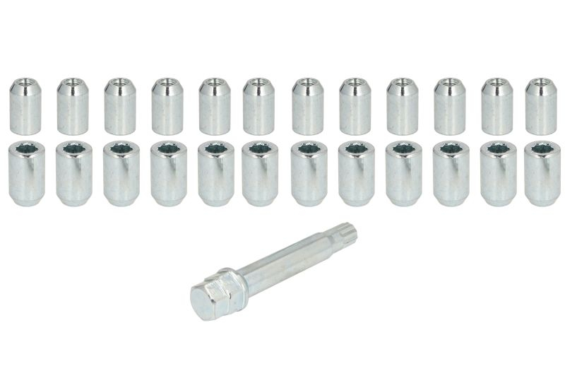 Trusa montaj janta aliaj (NUT-KIT; N STAR M12X1,5 + STAR TOOL LONG K19/21; 1 kit / 4 roti - B/N cantitate 24) [1]