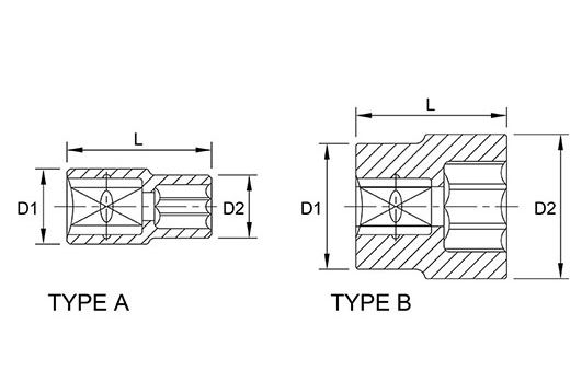 Tubulara: 3/8" Hexagonal -> 16 mm, lungime 30 mm [3]