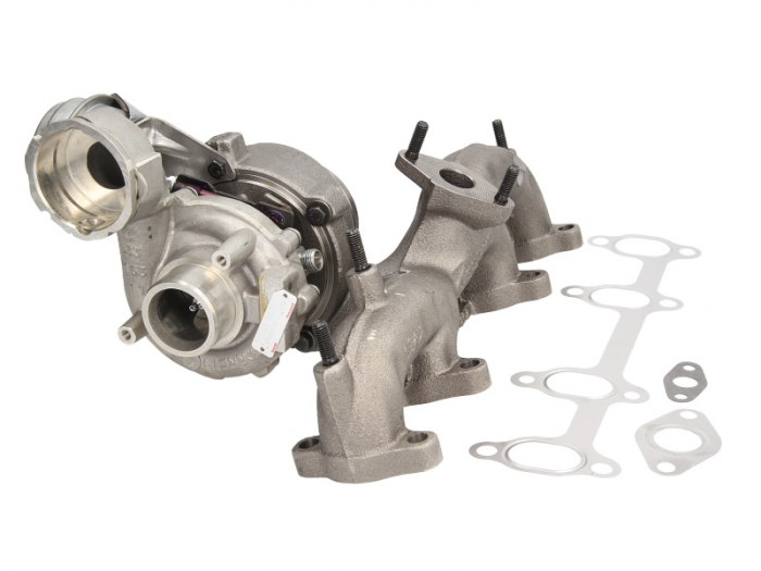 Turbocompresor ( cu set de garnituri) potrivit AUDI A3; SEAT ALTEA, ALTEA XL, LEON, TOLEDO III; SKODA OCTAVIA II, SUPERB II; VW GOLF IV, GOLF PLUS V, GOLF V, JETTA III 1.9D 09.96- [1]