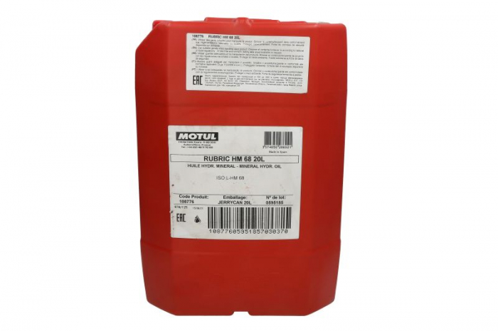 Ulei hidraulic Motul RUBRIC HM 68 20L SAE 68, ISO HLP/ HM [3]