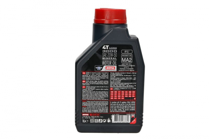 Ulei moto 4T MOTUL 3000 SAE 20W50 1l SJ JASO MA-2 Mineral [2]