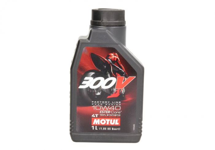 Ulei moto 4T MOTUL 300V Factory Line SAE 10W40 1l JASO MA2 sintetic ester [1]