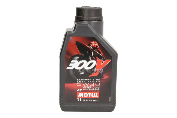 Ulei moto 4T MOTUL 300V Factory Line SAE 5W30 1l JASO MA2 sintetic ester [1]