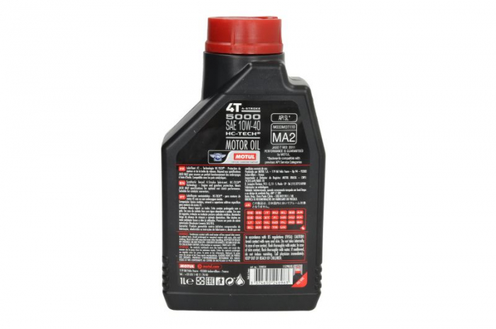 Ulei moto 4T MOTUL 5000 SAE 10W40 1l SL JASO MA-2 Semi-sintetic [2]