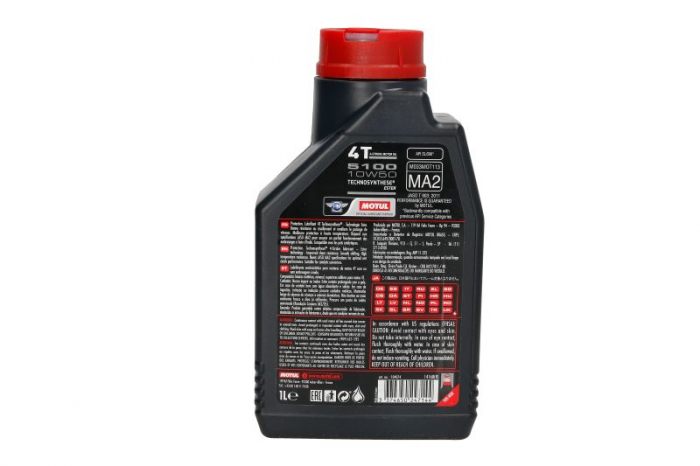 Ulei moto 4T MOTUL 5100 SAE 10W50 1l SM JASO MA-2 Semi-sintetic imbogatit cu esteri [2]