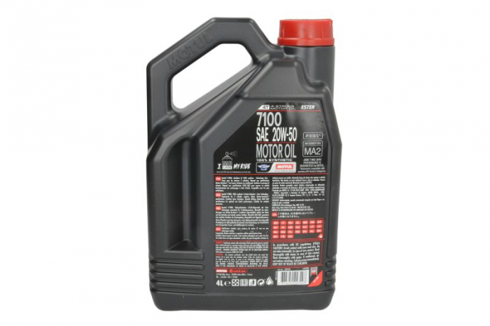 Ulei moto 4T MOTUL 7100 SAE 20W50 4l SN JASO MA-2 sintetic ester [2]