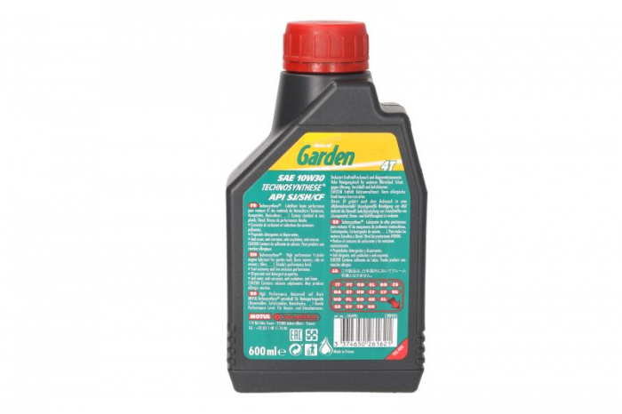Ulei moto 4T MOTUL Garden SAE 10W30 0,6l CF; SH; SJ Semi-sintetic masini tuns iarba si dispozitive gradinarit [2]