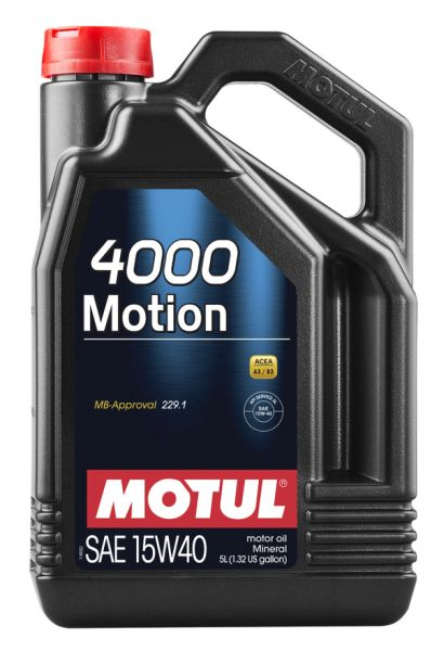 Ulei motor Motul 4000 (4L) 15W40 ;API SN; ACEA A3; B3; MB 229.1 [1]