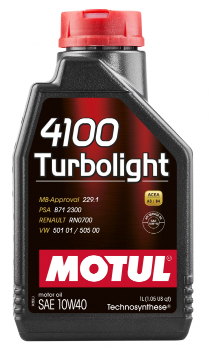 Ulei motor Motul 4100 (208L) 10W40 ;API SN; ACEA A3; B4; MB 229.3; PSA B71 2300; RENAULT RN 0700; VW 501.01; VW 505.00 [2]