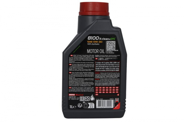 Ulei motor Motul 8100 (1L) 0W30 ; ACEA C3; BMW LL-04; CHRYSLER MS-11106; FIAT 9.55535 S3; MB 229.52; PORSCHE C30; VW 504.00; VW 507.00 [3]