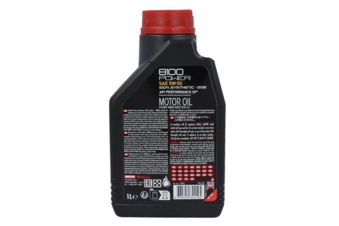 Ulei motor Motul 8100 (1L) 5W50 (100% SYNTHETIC - ESTER) ;API SP; FORD M2C931 D [3]
