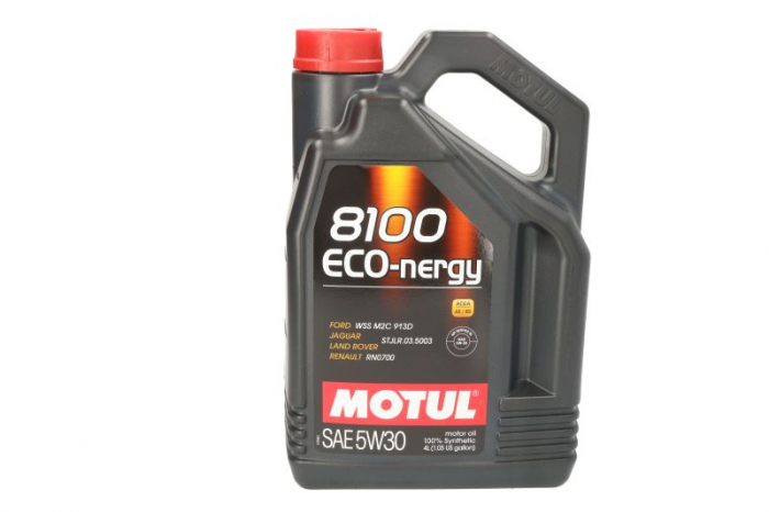 Ulei motor Motul 8100 (4L) 5W30 ;API SP; ACEA A5; B5; CHRYSLER MS-50081; FIAT 9.55535 G1; FORD M2C913 D; JAGUAR 03.5003; RENAULT RN 0700 [1]