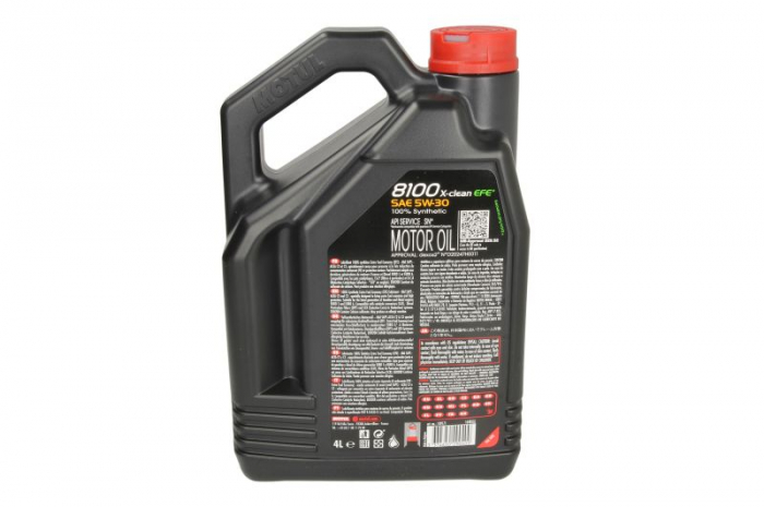 Ulei motor Motul 8100 (4L) 5W30 (DPF, SCR) ;API SP; ACEA C2; C3; BMW LL-04; FIAT 9.55535 S1; FIAT 9.55535 S3; HONDA; HYUNDAI; KIA; MB 229.52; MITSUBISHI; NISSAN; OPEL OV0401547; OPEL OV0401547-A30; OP [2]