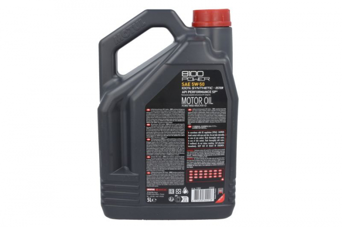Ulei motor Motul 8100 (5L) 5W50 (100% SYNTHETIC - ESTER) ;API SP; FORD M2C931 D [3]