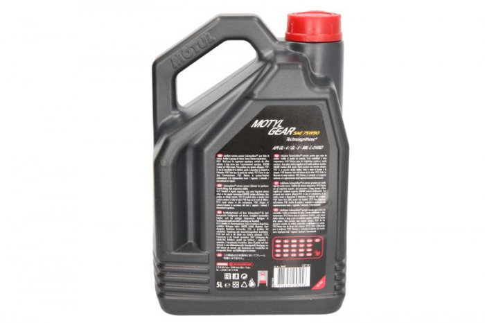 Ulei transmisie MOTYLGEAR (5L) SAE 75W90 ;API GL-4; GL-5; MIL-L-2105D [2]
