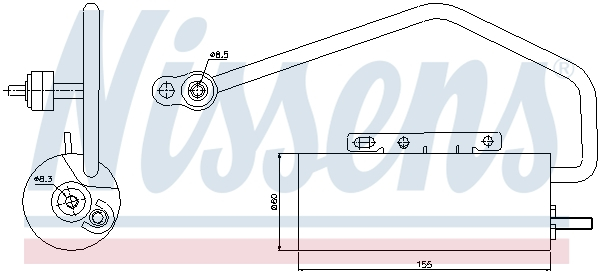 Uscator aer conditionat potrivit CADILLAC BLS; FIAT CROMA; OPEL SIGNUM, VECTRA C, VECTRA C GTS; SAAB 9-3 1.9D 04.04- [1]