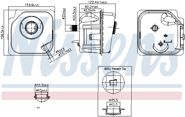 Vas expansiune cu capac, cu senzor nivel potrivit VOLVO 850, C70 I, S70, V70 I 06.91-10.05 [1]
