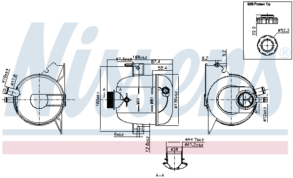 Vas expansiune cu capac potrivit DACIA DUSTER, DUSTER/SUV, LOGAN, LOGAN EXPRESS, LOGAN MCV, SANDERO; RENAULT CLIO II, KANGOO, KANGOO EXPRESS, LOGAN I, THALIA I 08.97- [5]