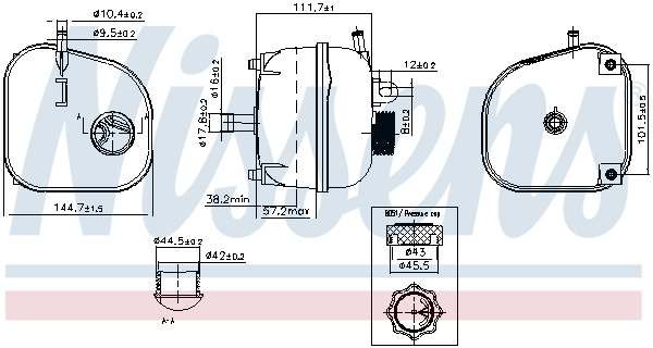 Vas expansiune cu capac potrivit MINI (R50, R53), (R52) 03.02-07.08 [1]
