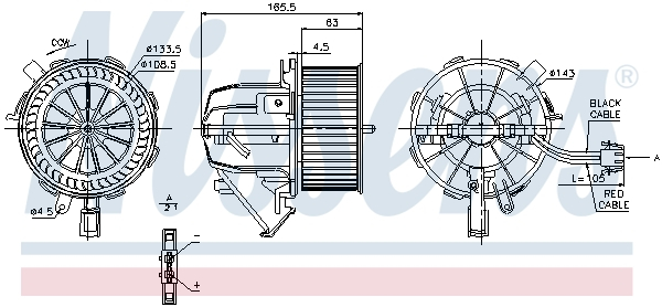 Ventilator habitaclu potrivit AUDI A4 ALLROAD B8, A4 B8, A5, Q5 1.8-4.2 06.07-05.17 [1]