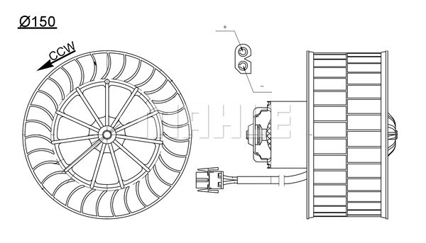 Ventilator habitaclu potrivit BMW Seria 3 (E36) 1.6-3.2 09.90-11.99 [2]